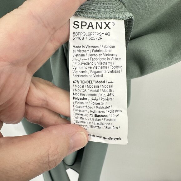 maxi dress short sleeve side slits casual fennel green M - Picture 1 of 7